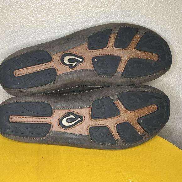 Olukai Akepa Moc Driving Moccasin Leather Loafer Brown Men's Size 13 - Picture 15 of 15